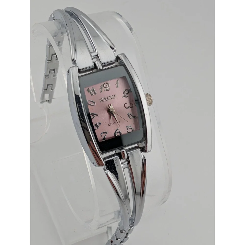 Nacci Watch Women 19mm Case Pink Dial Silver 6.5